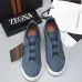 Zegna Men’s Leather Casual Sneakers | Signature Stitching #A67728