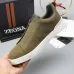 Zegna Men’s Leather Casual Sneakers | Signature Stitching #A67729