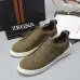 Zegna Men’s Leather Casual Sneakers | Signature Stitching #A67729