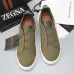 Zegna Men’s Leather Casual Sneakers | Signature Stitching #A67729