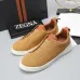 Zegna Men’s Leather Casual Sneakers | Signature Stitching #A67730