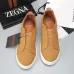 Zegna Men’s Leather Casual Sneakers | Signature Stitching #A67730