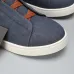 Zegna Men’s Leather Casual Sneakers | Signature Stitching #A67732