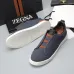 Zegna Men’s Leather Casual Sneakers | Signature Stitching #A67732