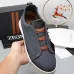 Zegna Men’s Leather Casual Sneakers | Signature Stitching #A67732