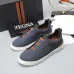 Zegna Men’s Leather Casual Sneakers | Signature Stitching #A67732