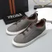 Zegna Men’s Leather Casual Sneakers | Signature Stitching #A67733