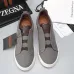 Zegna Men’s Leather Casual Sneakers | Signature Stitching #A67733