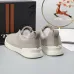 Zegna Men’s Leather Casual Sneakers | Signature Stitching #A67734