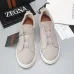 Zegna Men’s Leather Casual Sneakers | Signature Stitching #A67734