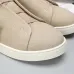 Zegna Men’s Leather Casual Sneakers | Signature Stitching #A67735