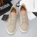 Zegna Men’s Leather Casual Sneakers | Signature Stitching #A67735