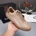 Zegna Men’s Smooth Leather Casual Sneakers, Signature Tone‑on‑Tone Stitching #A67737