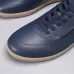 Zegna Men’s Smooth Leather Casual Sneakers, Signature Tone‑on‑Tone Stitching #A67738