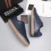 Zegna Men’s Smooth Leather Casual Sneakers, Signature Tone‑on‑Tone Stitching #A67738