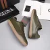 Zegna Men’s Smooth Leather Casual Sneakers, Signature Tone‑on‑Tone Stitching #A67739