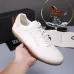 Zegna Men’s Smooth Leather Casual Sneakers, Signature Tone‑on‑Tone Stitching #A67741