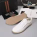 Zegna Men’s Smooth Leather Casual Sneakers, Signature Tone‑on‑Tone Stitching #A67741