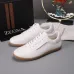 Zegna Men’s Smooth Leather Casual Sneakers, Signature Tone‑on‑Tone Stitching #A67741