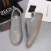 Zegna Men’s Smooth Leather Casual Sneakers, Signature Tone‑on‑Tone Stitching #A67742