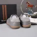 Zegna Men’s Smooth Leather Casual Sneakers, Signature Tone‑on‑Tone Stitching #A67742