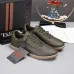 Zegna Men’s Smooth Leather Casual Sneakers, Signature Tone‑on‑Tone Stitching #A67743