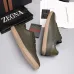 Zegna Men’s Smooth Leather Casual Sneakers, Signature Tone‑on‑Tone Stitching #A67743