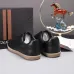Zegna Men’s Smooth Leather Casual Sneakers, Signature Tone‑on‑Tone Stitching #A67745