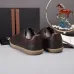 Zegna Men’s Smooth Leather Casual Sneakers, Signature Tone‑on‑Tone Stitching #A67747