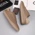 Zegna Men’s Smooth Leather Casual Sneakers, Signature Tone‑on‑Tone Stitching #A67748