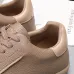 Zegna Men’s Smooth Leather Casual Sneakers, Signature Tone‑on‑Tone Stitching #A67748