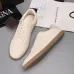 Zegna Men’s Smooth Leather Casual Sneakers, Signature Tone‑on‑Tone Stitching #A67749