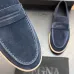 Zegna Men’s Suede Calfskin Loafers, Water‑Dyed Lining, Light TPR Outsole #A67783