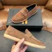 Zegna Men’s Suede Calfskin Loafers, Water‑Dyed Lining, Light TPR Outsole #A67785