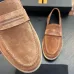 Zegna Men’s Suede Calfskin Loafers, Water‑Dyed Lining, Light TPR Outsole #A67785