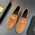 Zegna Men’s Suede Calfskin Loafers, Water‑Dyed Lining, Light TPR Outsole #A67785