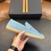Zegna Men’s Suede Calfskin Loafers, Water‑Dyed Lining, Light TPR Outsole #A67791