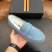 Zegna Men’s Suede Calfskin Loafers, Water‑Dyed Lining, Light TPR Outsole #A67791