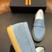Zegna Men’s Suede Calfskin Loafers, Water‑Dyed Lining, Light TPR Outsole #A67791