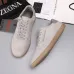 Zegna Men’s Suede Casual Sneakers, Signature Tone‑on‑Tone Stitching #A67750