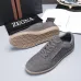 Zegna Men’s Suede Casual Sneakers, Signature Tone‑on‑Tone Stitching #A67751