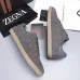 Zegna Men’s Suede Casual Sneakers, Signature Tone‑on‑Tone Stitching #A67751