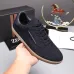 Zegna Men’s Suede Casual Sneakers, Signature Tone‑on‑Tone Stitching #A67752