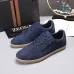 Zegna Men’s Suede Casual Sneakers, Signature Tone‑on‑Tone Stitching #A67754