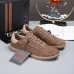 Zegna Men’s Suede Casual Sneakers, Signature Tone‑on‑Tone Stitching #A67755