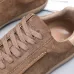 Zegna Men’s Suede Casual Sneakers, Signature Tone‑on‑Tone Stitching #A67755