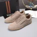 Zegna Men’s Suede Casual Sneakers, Signature Tone‑on‑Tone Stitching #A67757
