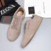 Zegna Men’s Suede Casual Sneakers, Signature Tone‑on‑Tone Stitching #A67757