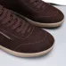 Zegna Men’s Suede Casual Sneakers, Signature Tone‑on‑Tone Stitching #A67758