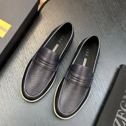 Zegna Men’s Triple Stitch Low‑Top Sneakers, Leather & Suede Upper #A67779